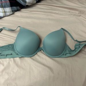 Aqua blue PINK “wear everywhere push up bra”
